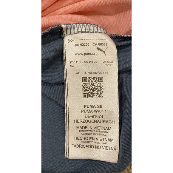 Puma Men’s Golf API Collection Track Polo Shirt Blue Pink Foxchase Golf Logo 2XL - Picture 5 of 8